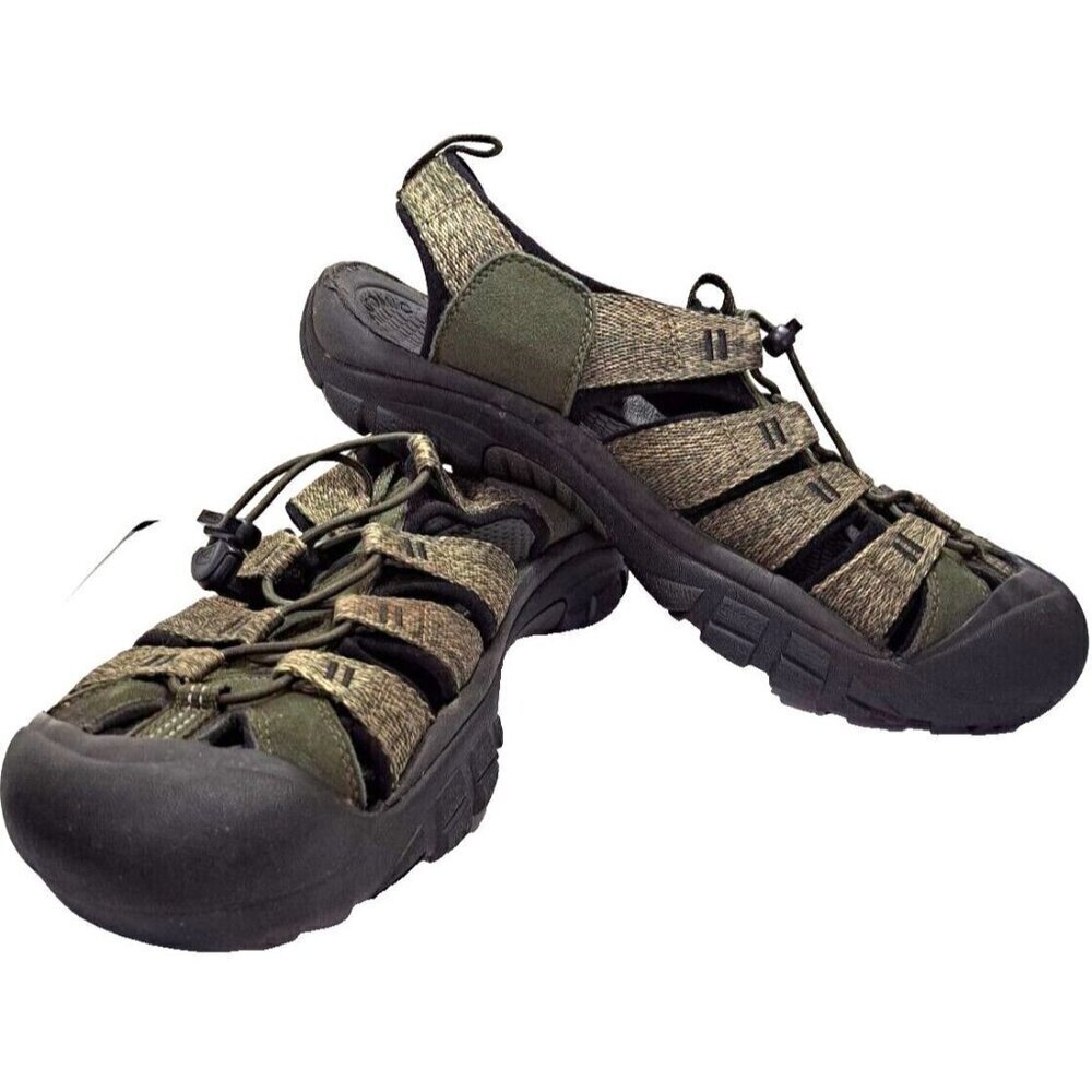 Keen Women's 10 Newport Green Cap Toe Hiking Fisherman Anatomic Footbed Sandals